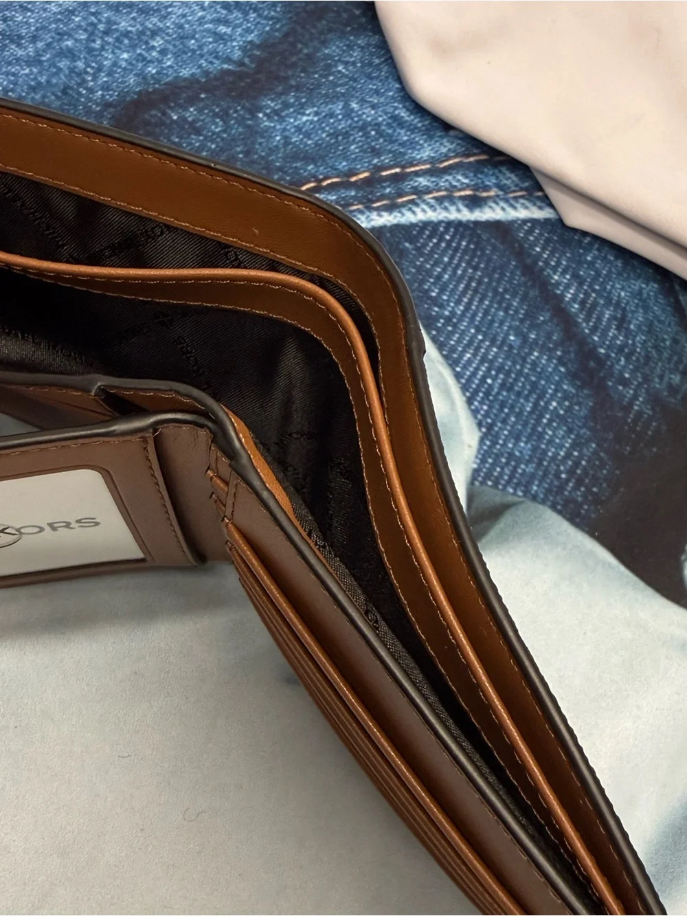 (new+tag) Michael Kors Men’s Bifold Wallet + Insert Card Case Brown Monogram